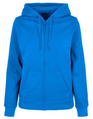 Dames Hooded Sweater Build Your Brand Basic Full Zip